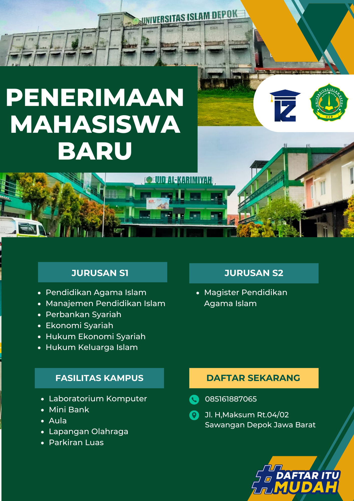 Jurusan Perbankan Universitas Islam Depok Buka Pendaftaran Mahasiswa Baru 