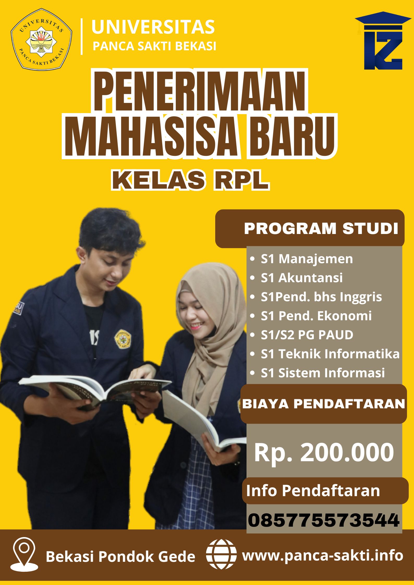 Ingin kuliah dan ingin cepat lulus, daftar kelas RPL di Universitas Panca Sakti Bekasi