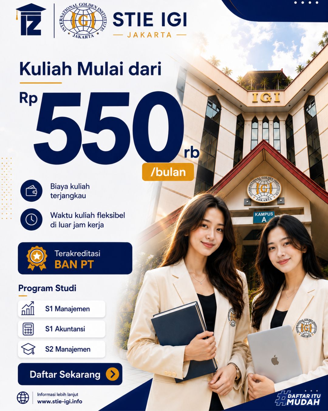 Kuliah S2 Manajemen Di Kampus STIE IGI Kelas Karyawan