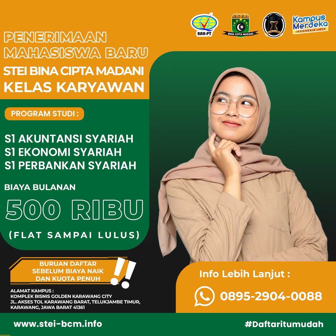 Informasi Penerimaan Mahasiswa Baru STEI BCM Karawang