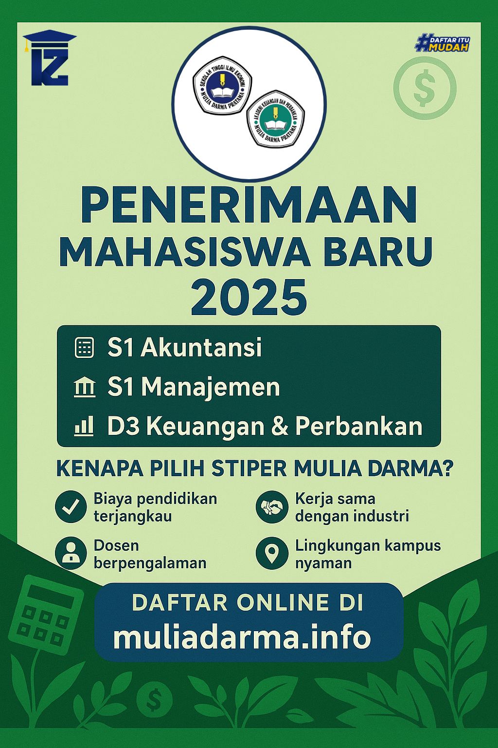 Penerimaan Mahasiswa Baru STIE & AKUBANK Mulia Darma Pratama