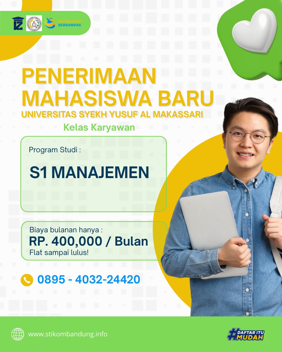Kelas Karyawan S1 Manajemen Universitas Syekh Yusuf Al Makassari. USY GOWA