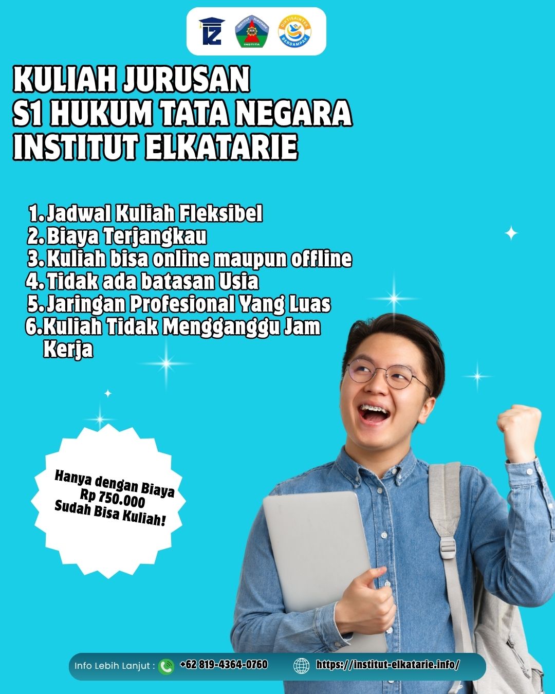 Kuliah Jurusan S1 Hukum Tata Negara dengan Biaya Terjangkau di Institut ElKatarie