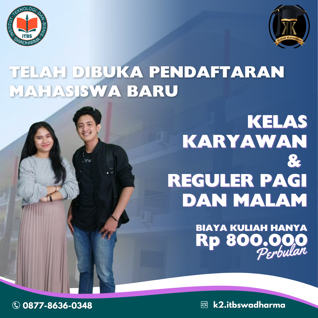 Jadwal kuliah di Institut Teknologi dan Bisnis Swadharma 