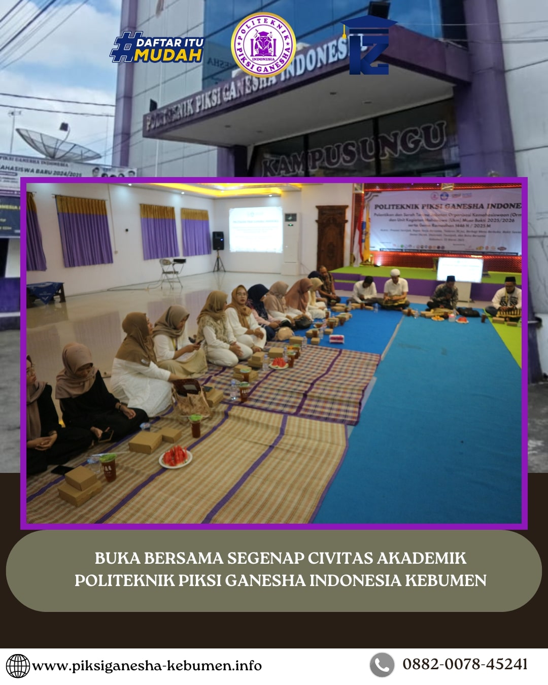 Buka Bersama Segenap Civitas Akademik Politeknik Piksi Ganesha Indonesia Kebumen