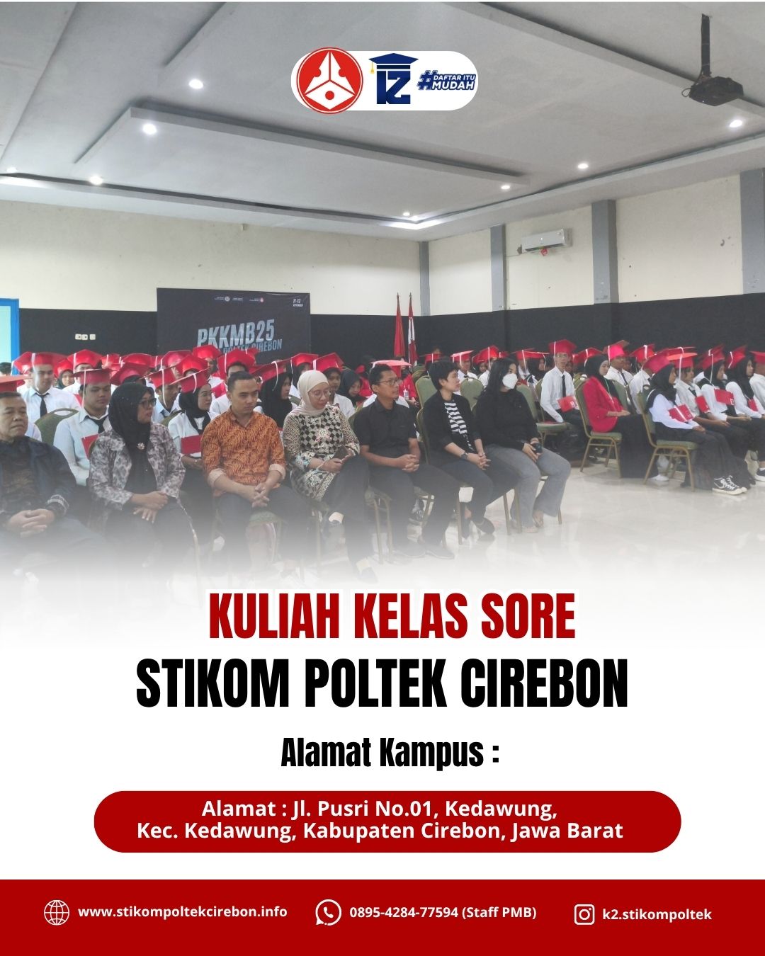 Kuliah kelas sore di STIKOM Poltek Cirebon
