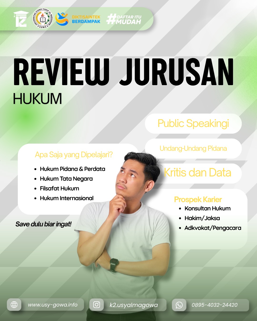 Review Jurusan S1 Hukum Universitas Syekh Yusuf Al Makassari