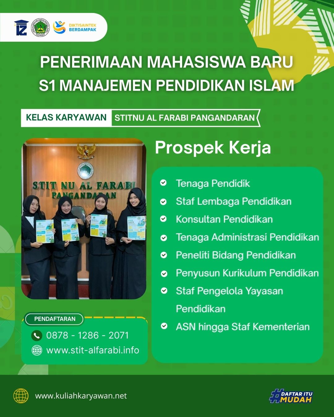 Mata Kuliah Jurusan S1 Manajemen Pendidikan Islam STITNU Al Farabi Pangandaran