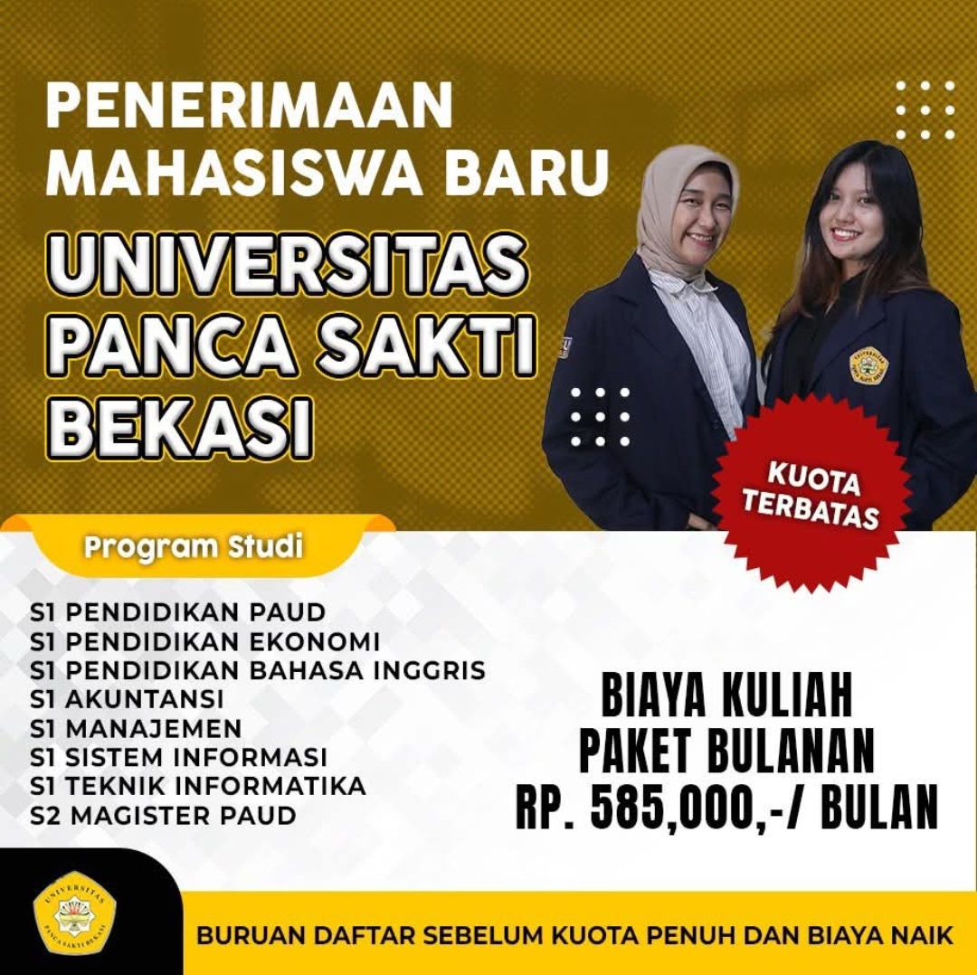 Update Biaya Kuliah Universitas Panca Sakti 2025