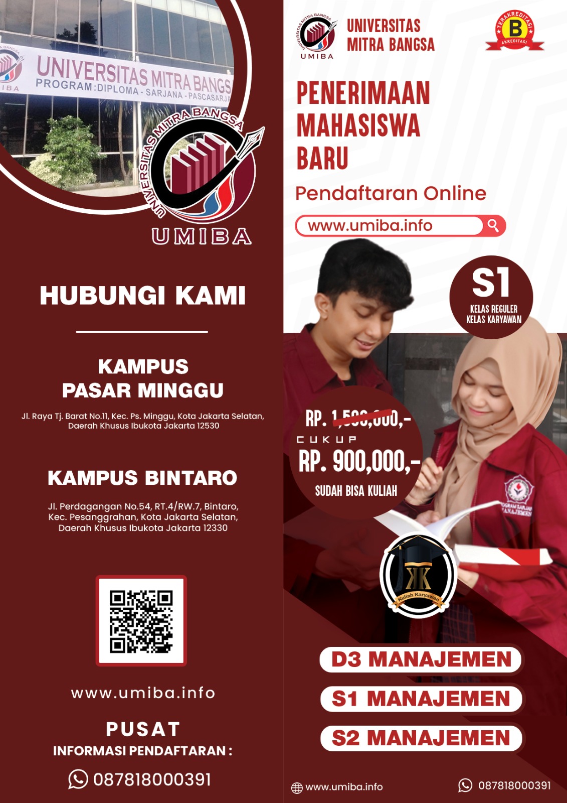 Syarat Pendaftaran Kuliah UMIBA Jakarta