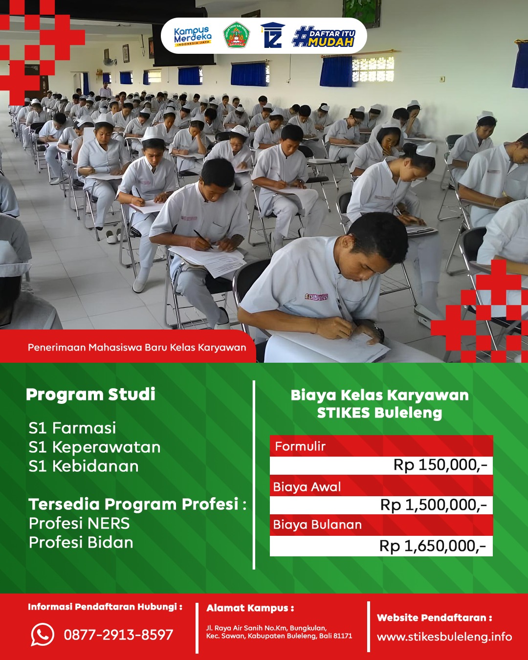 Cicilan Biaya Kuliah STIKES Buleleng