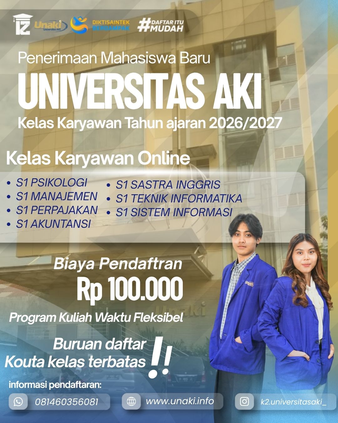 Kampus Biaya Pendidikan Murah UNAKI Semarang