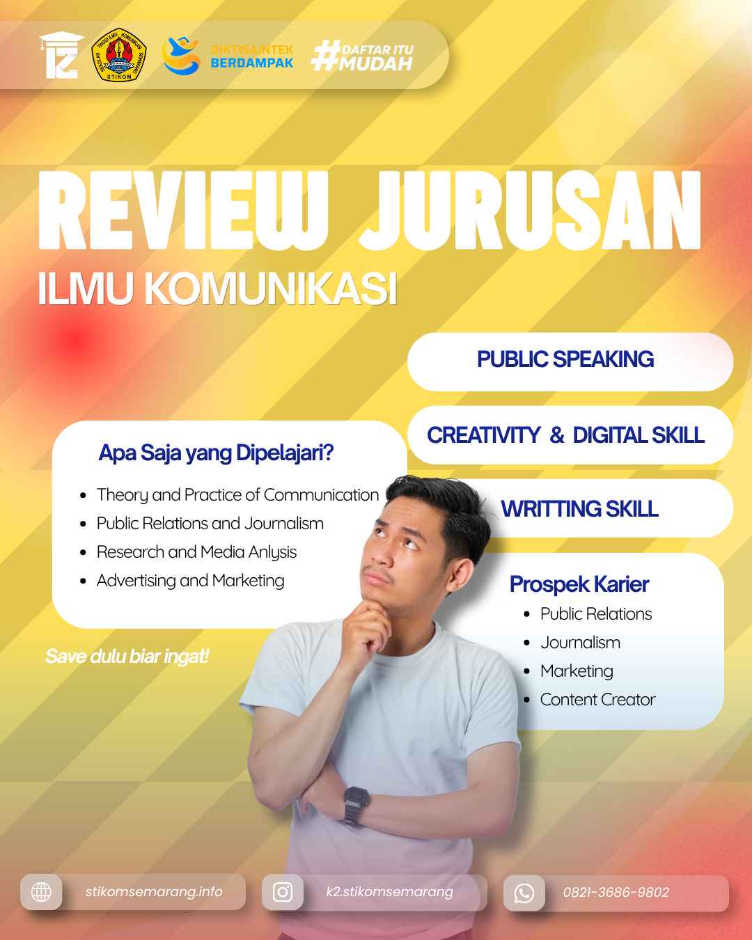 Kenali Jurusan Ilmu Komunikasi di STIKOM Semarang Kuliah Mulai Rp300 Ribuan