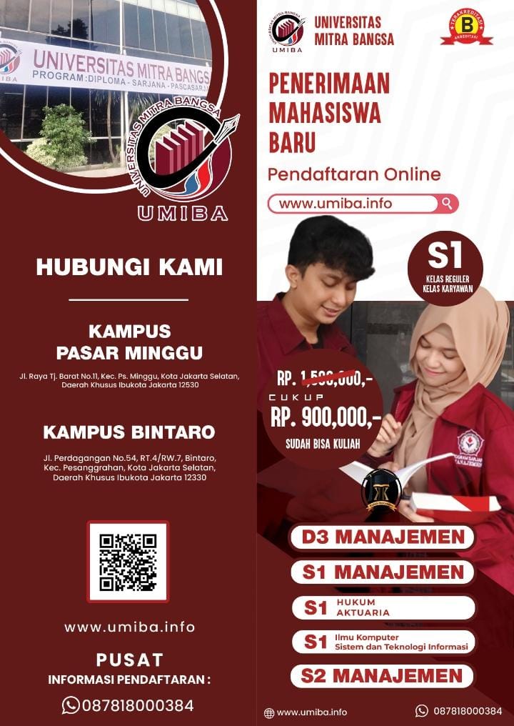 Kuliah Kelas Karyawan di Universitas Mitra Bangsa Jakarta