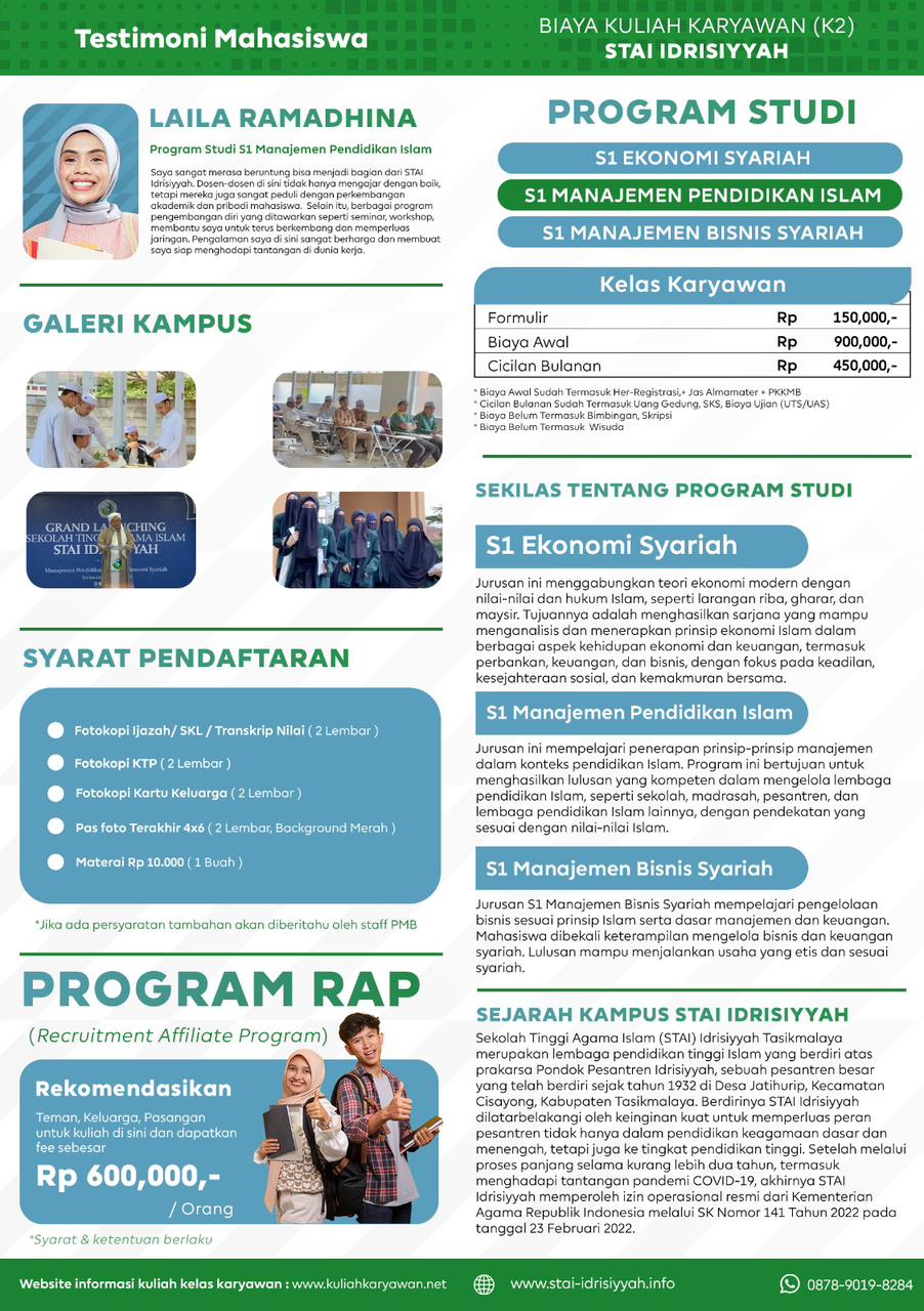 Kuliah Akhir Pekan di Tasikmalaya