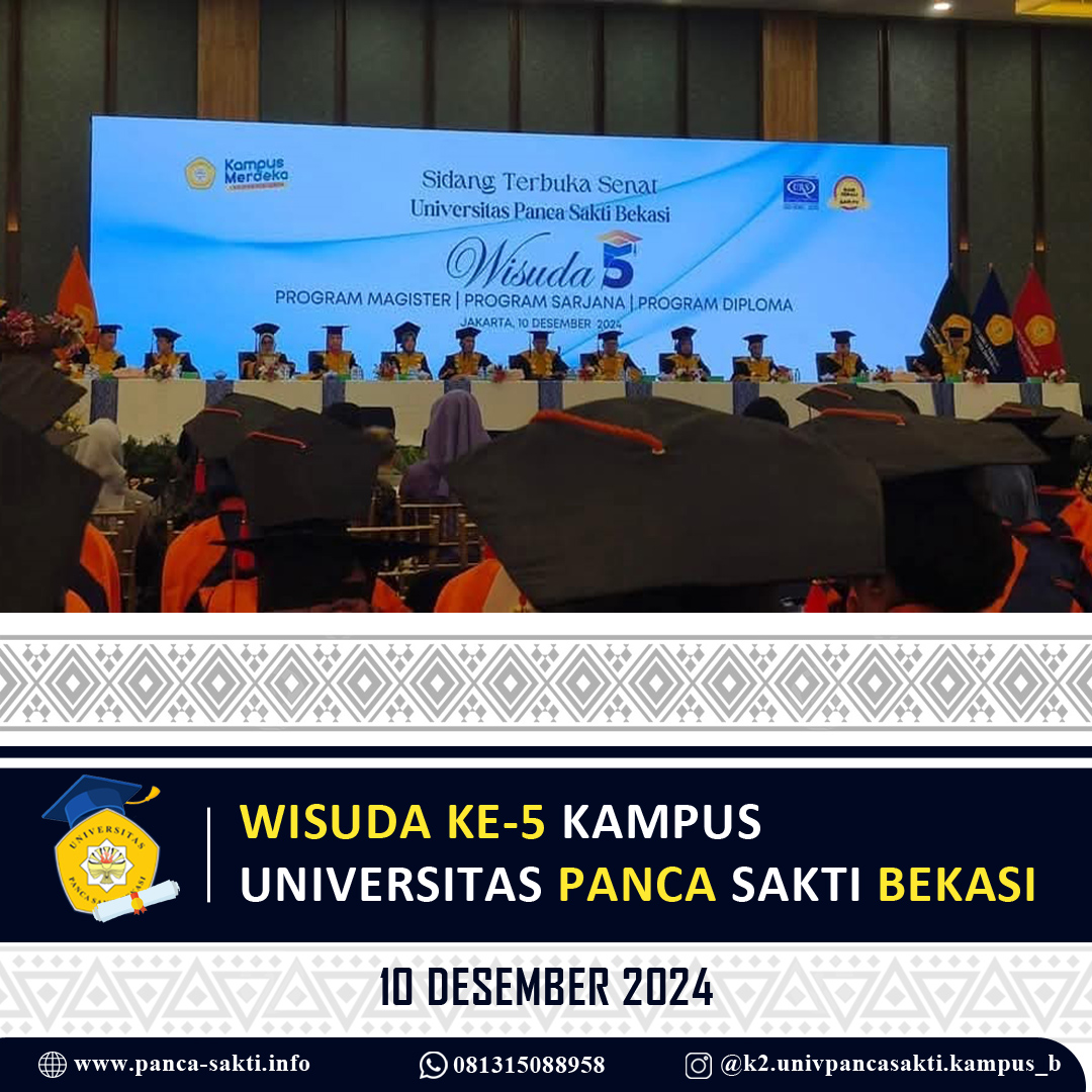 Wisuda Ke 5 Universitas Panca Sakti Bekasi