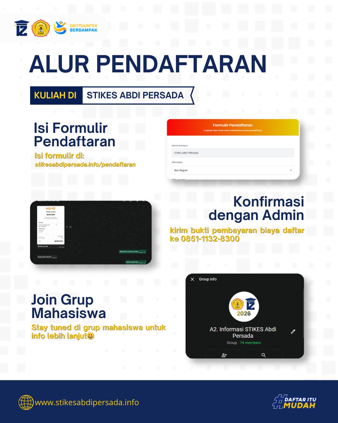 Pendaftaran Kelas Karyawan STIKES Abdi Persada Banjarmasin