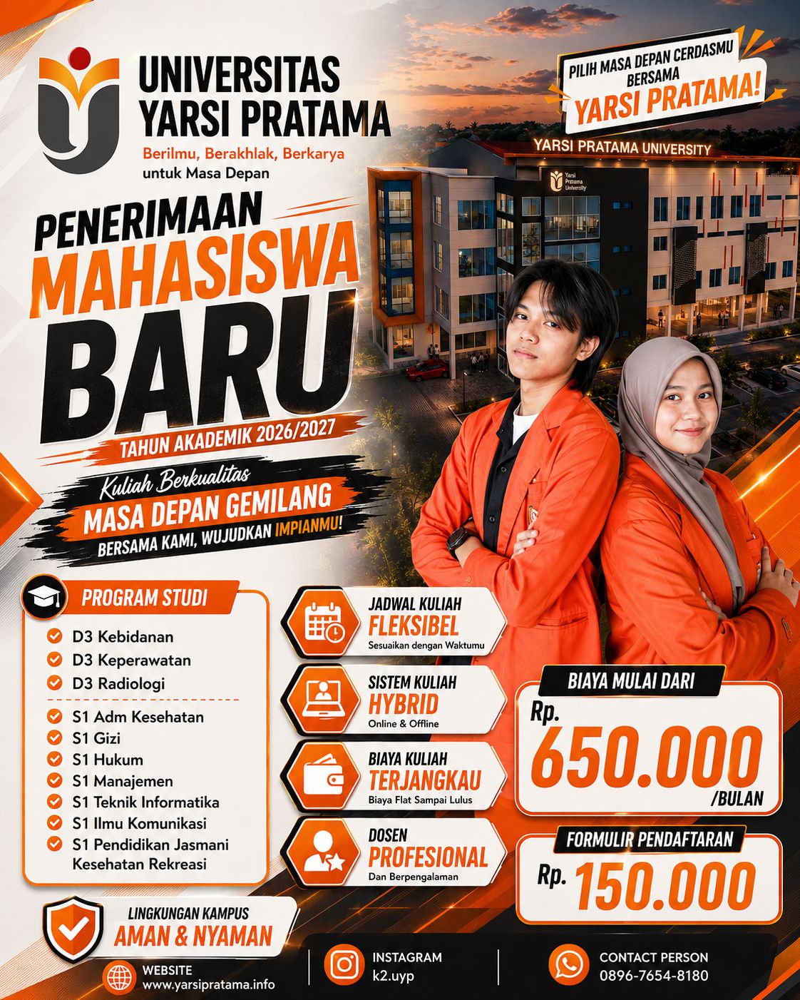 Kuliah Fleksibel Dan Biaya Terjangkau Inilah Jurusan Kuliah Yang Ada di Universitas Yarsi Pratama