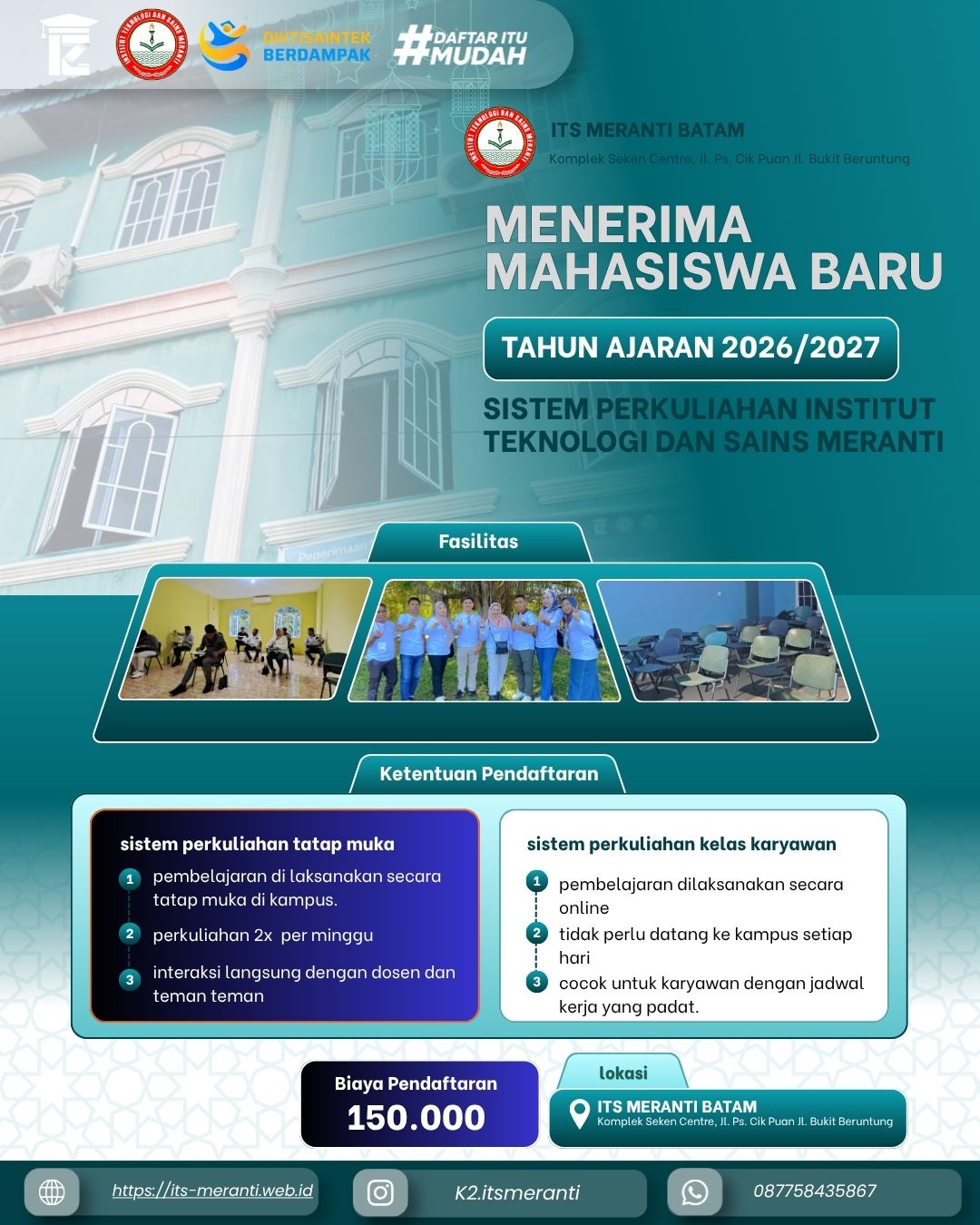 Sistem Perkuliahan Insitut Teknologi Dan Sains Meranti Batam 
