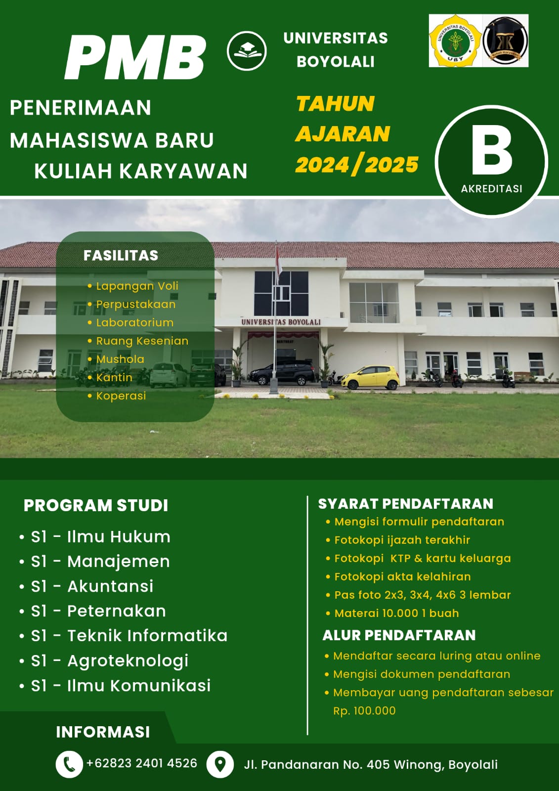 Kelas Ekstensi Dari D3 ke S1 Kelas Karyawan Universitas Boyolali