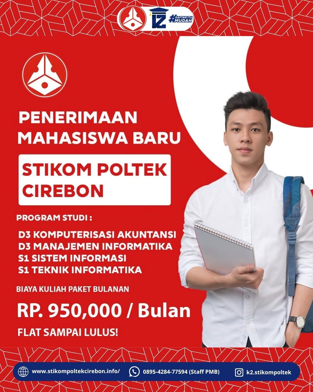 Kuliah kelas karyawan di kampus STIKOM Poltek Cirebon