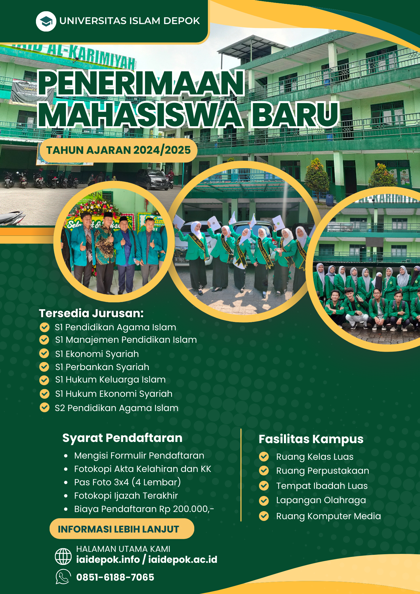 Kuliah Pascasarjana Magister Pendidikan Agama Islam di Kampus K2 Universitas Islam Depok