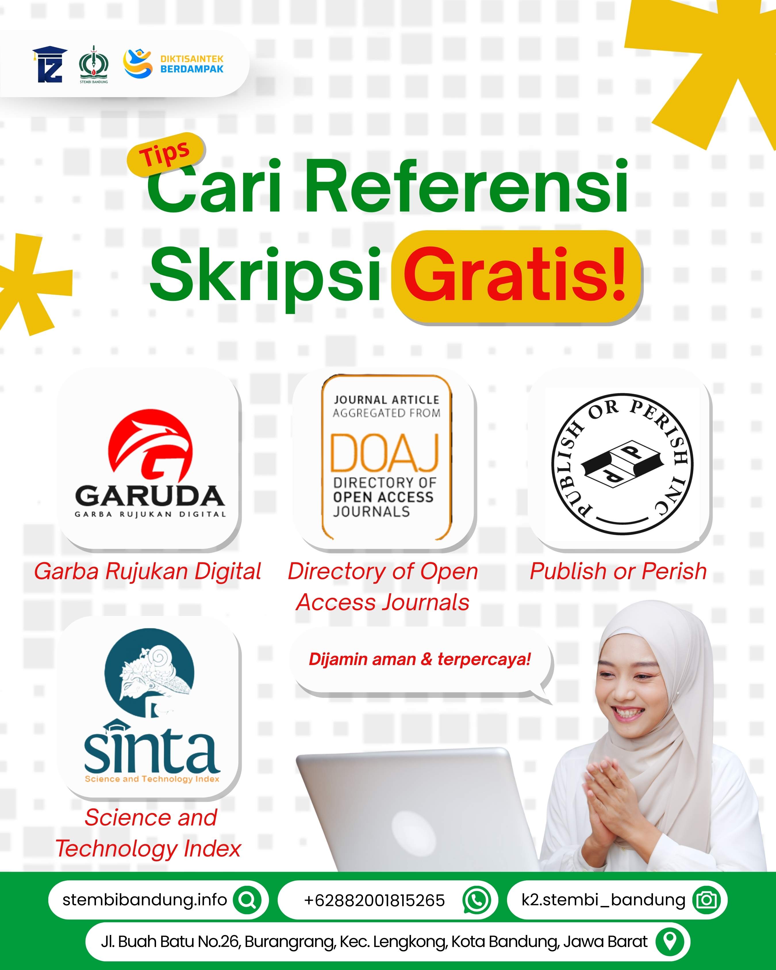 Mahasiswa STEMBI Bandung Wajib Tahu Tips Cari Referensi Skripsi Gratis 