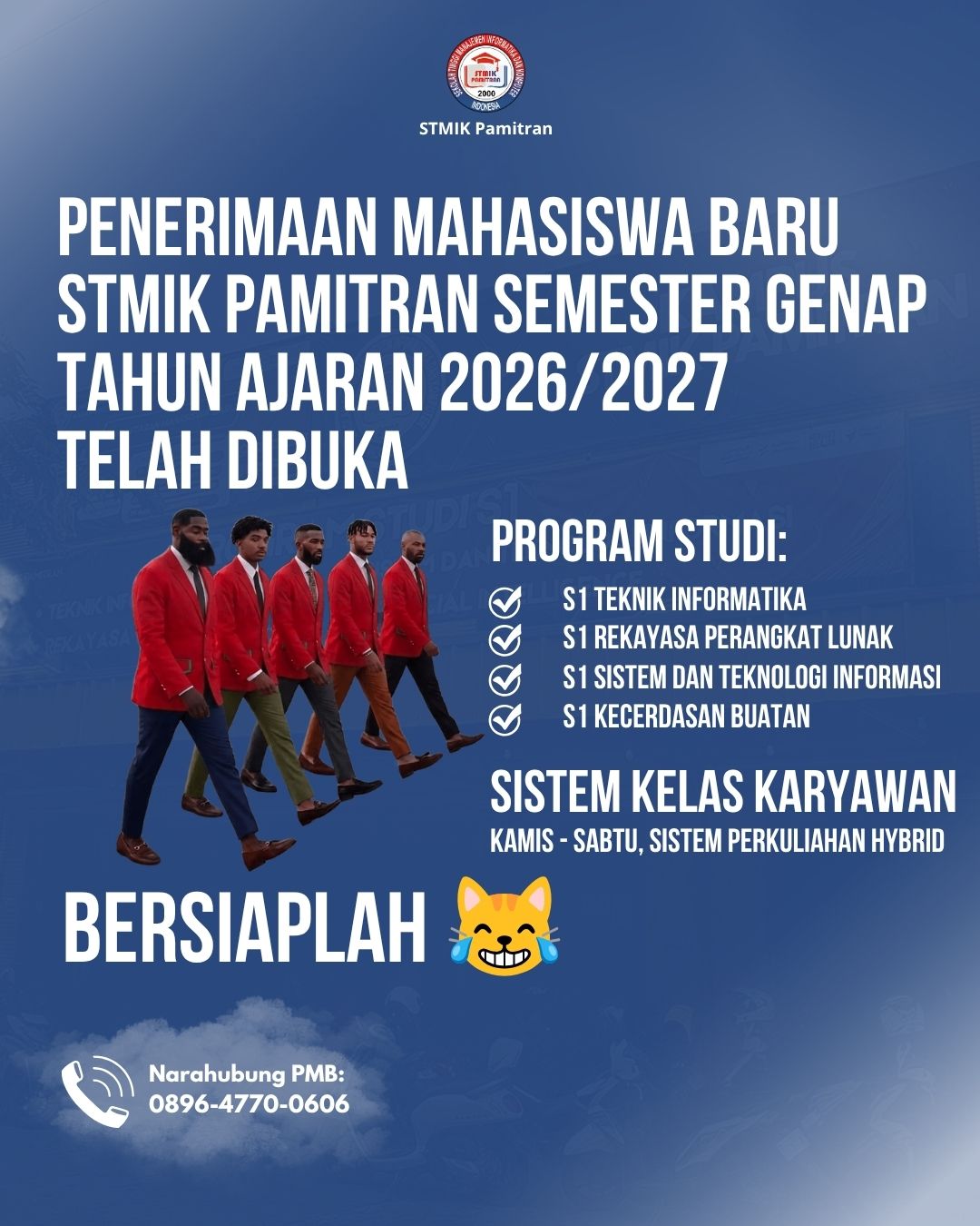 Penerimaan Mahasiswa Baru STMIK Pamitran Semester Genap Tahun Ajaran 2026/2027 Telah Dibuka