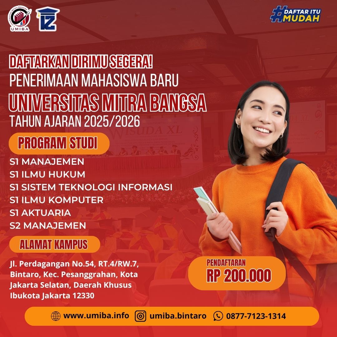 Penerimaan Mahasiswa Baru Kampus UMIBA Bintaro