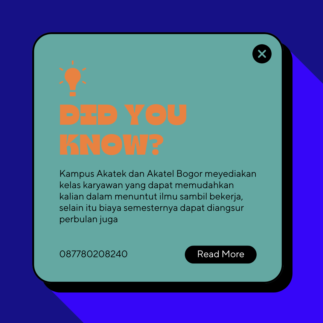 Fleksibilitas Waktu Kelas Karyawan Di Akatek Dan Akatel Bogor