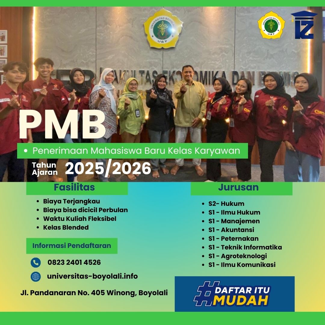 Rekomendasi Kuliah Sambil Kerja Di Boyolali