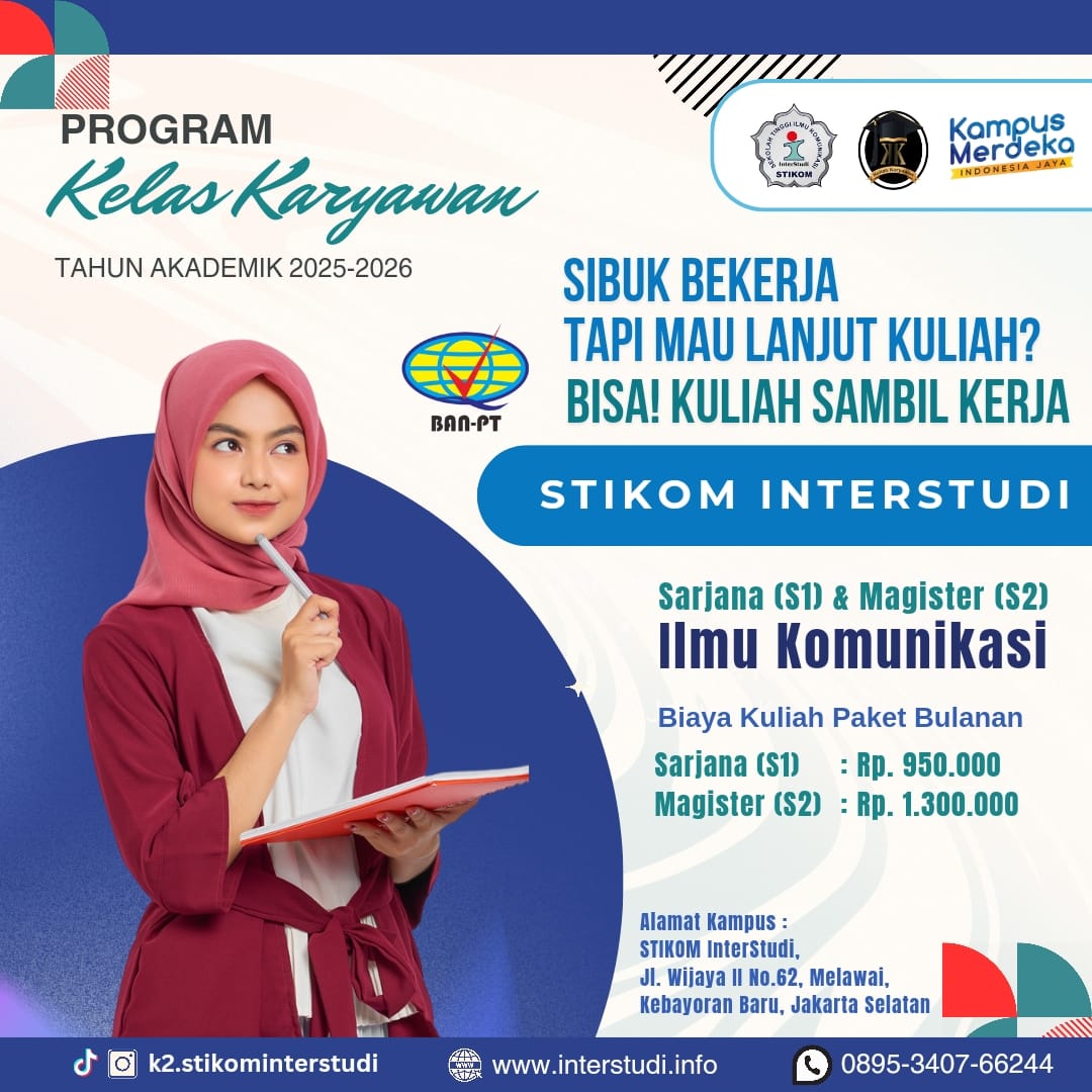 Daftar Kuliah Karyawan di Jakarta Selatan STIKOM InterStudi