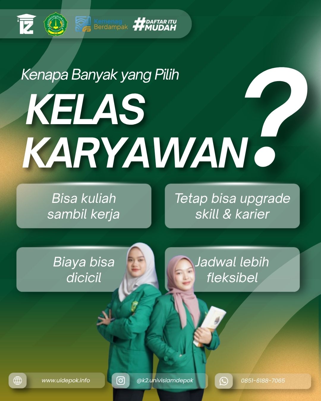 Alasan Mahasiswa Lebih Pilih Kelas Karyawan dia Universitas Islam Depok