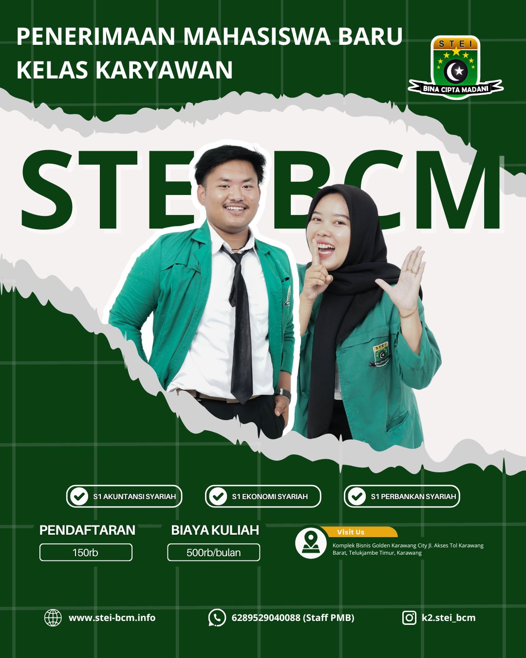 Kelebihan kuliah kelas karyawan K2 STEI Bina Cipta Madani
