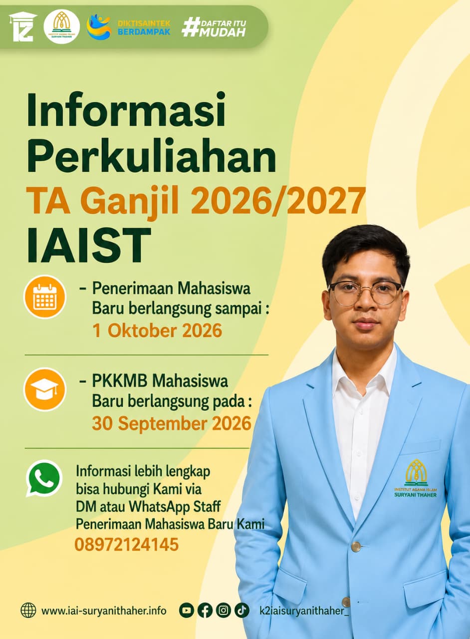 Daftar Kuliah Jurusan S1 Hukum Keluarga Islam Di Kampus Institut Agama Islam Suryani Thaher Jaksel 