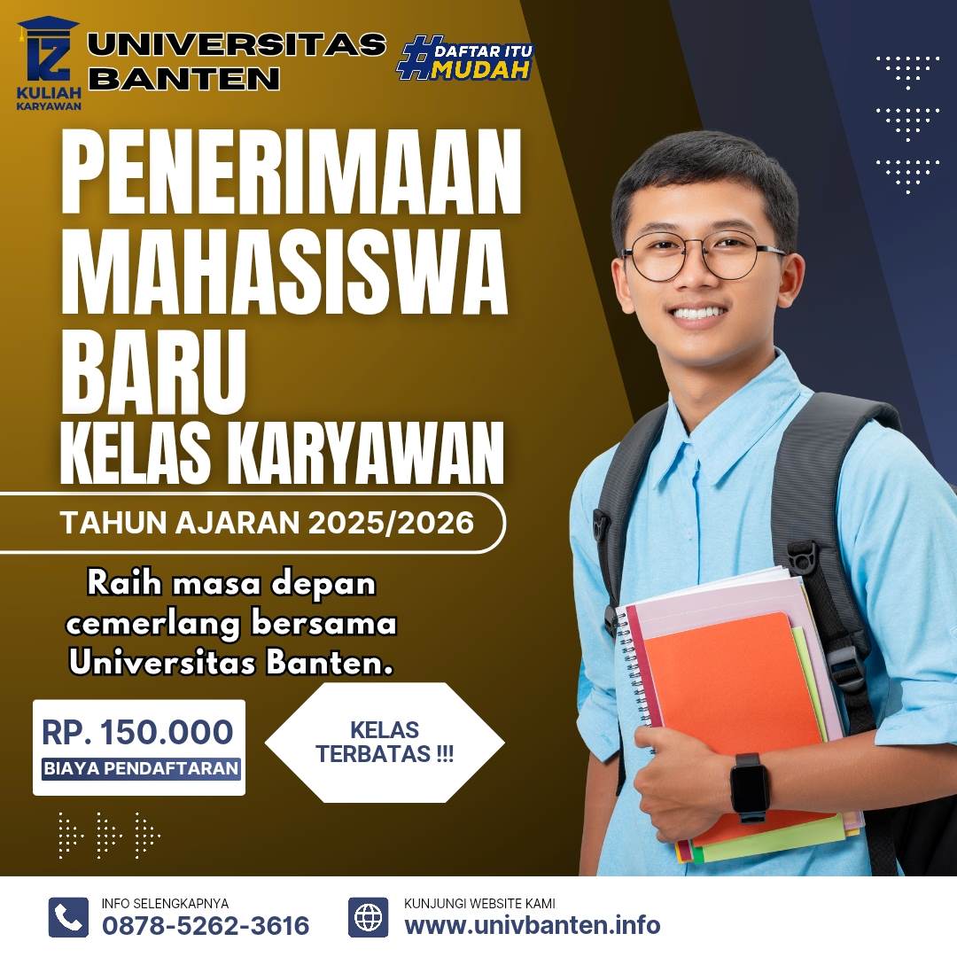 Gabung Kuliah Di Universitas Banten Tanpa Tes Ujian Masuk