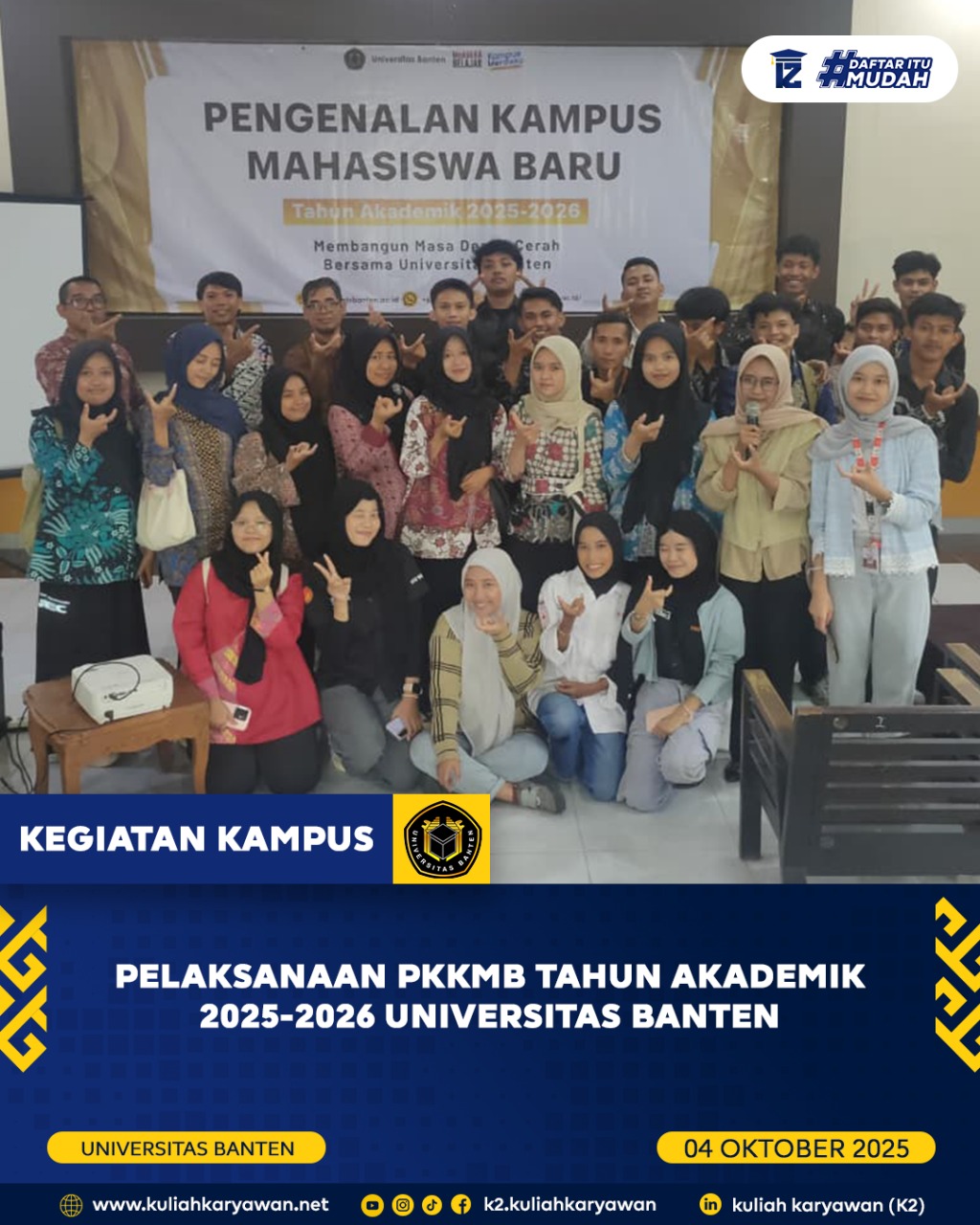 Kegiatan PKKMB Kampus Universitas Banten Tahun Ajaran 2025 2026