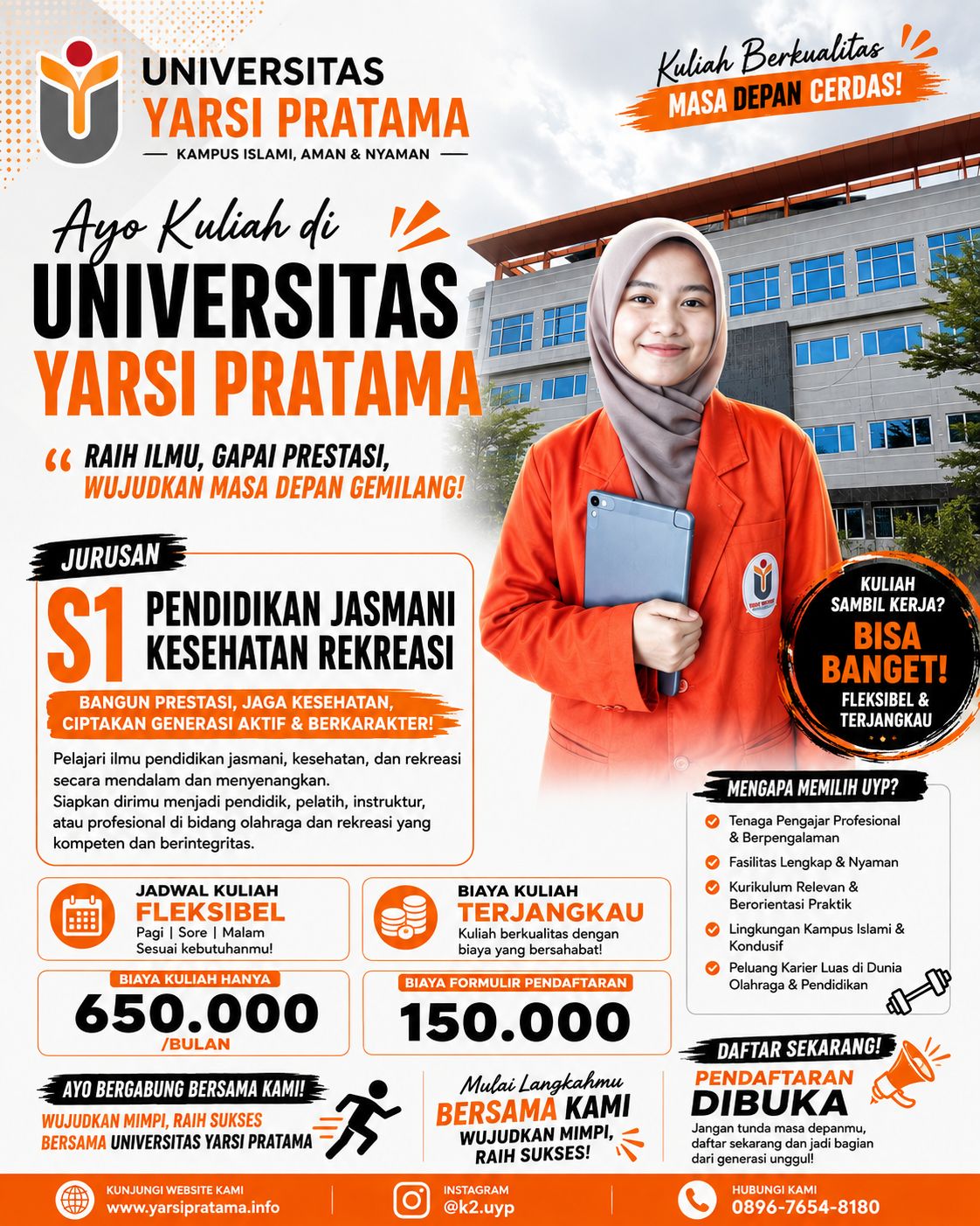 Jurusan S1 Pendidikan Jasmani Kesehatan Rekreasi Biaya Terjangkau Di Universitas Yarsi Pratama