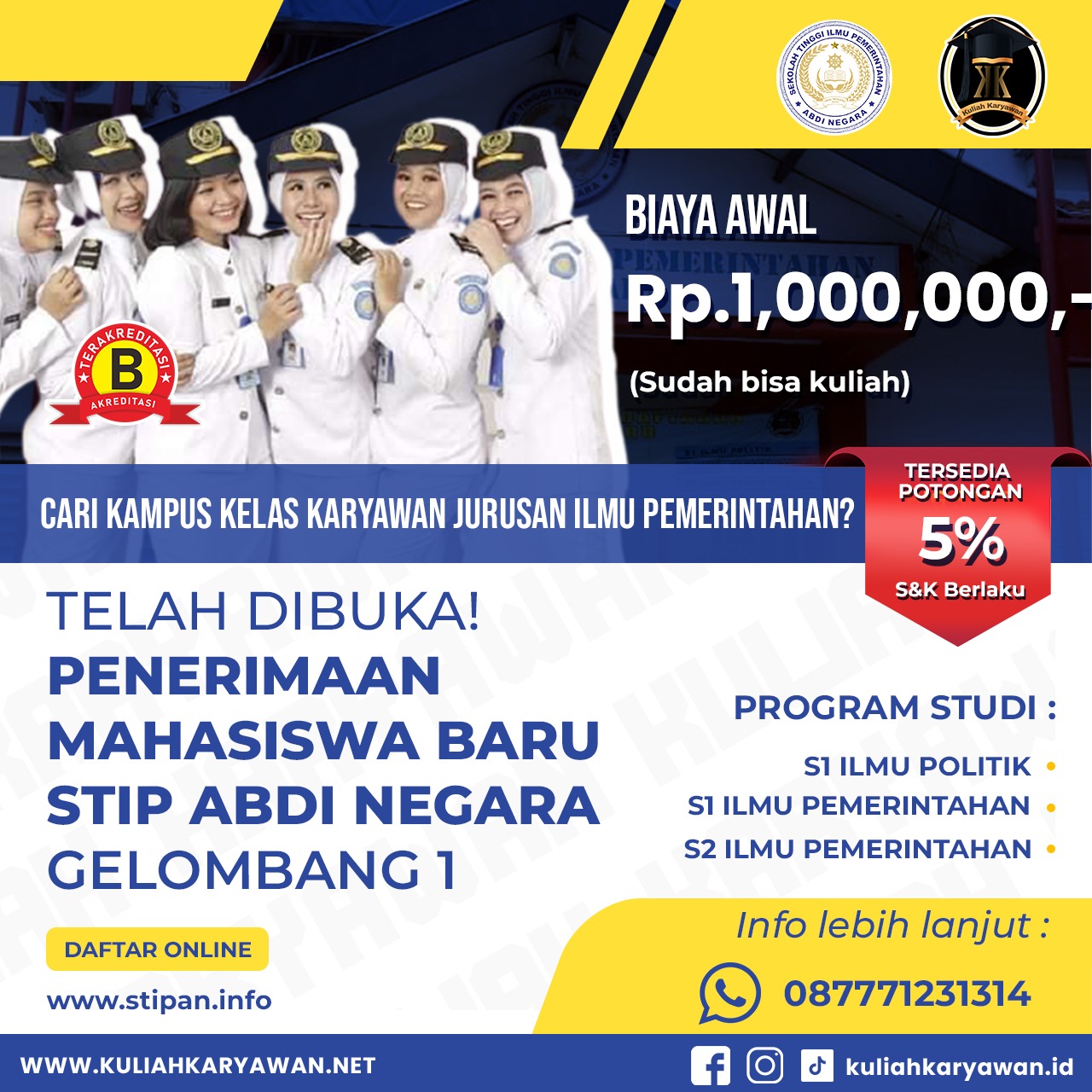 Kampus dengan jurusan Ilmu Politik Terbaik di Tanjung Barat