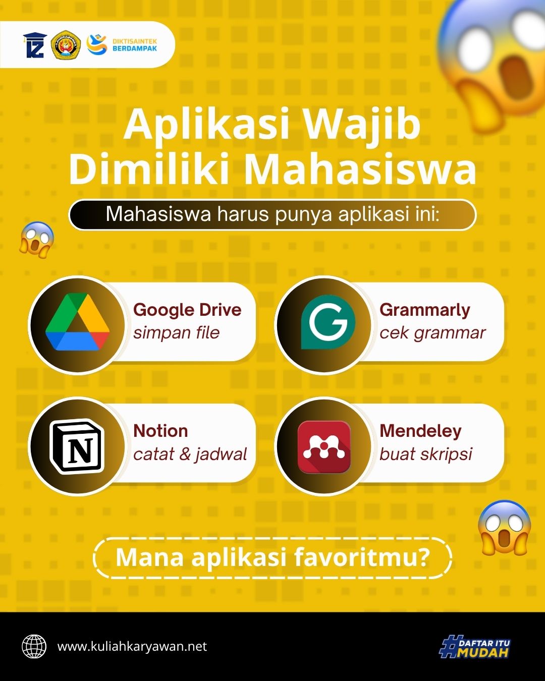 Mahasiswa Baru Wajib Punya Aplikasi Ini 