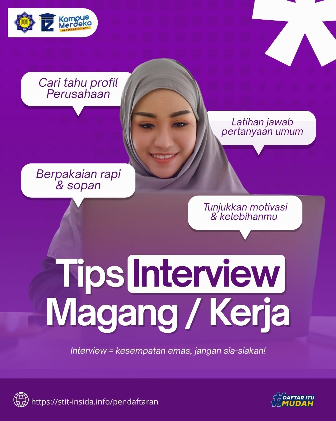 Kunci Lolos Magang dan Kerja dari Mahasiswa STIT INSIDA 
