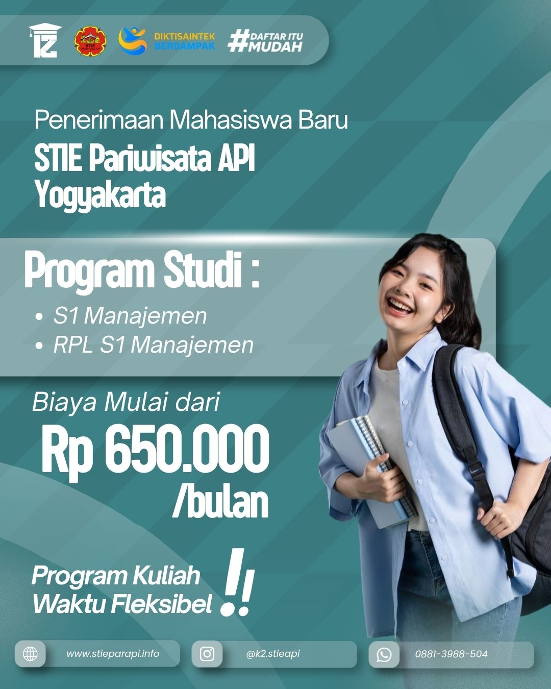 Kesibukan Kerja Bukan Hambatan, Kuliah Karyawan K2 di STIE Pariwisata API Yogyakarta Solusinya