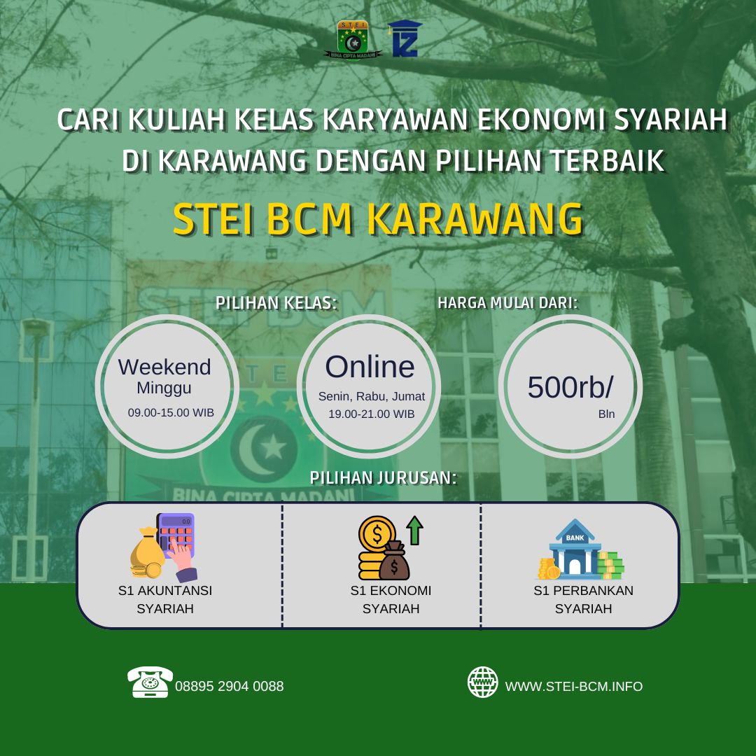 Cari Kuliah Kelas Karyawan Ekonomi Syariah di Karawang 