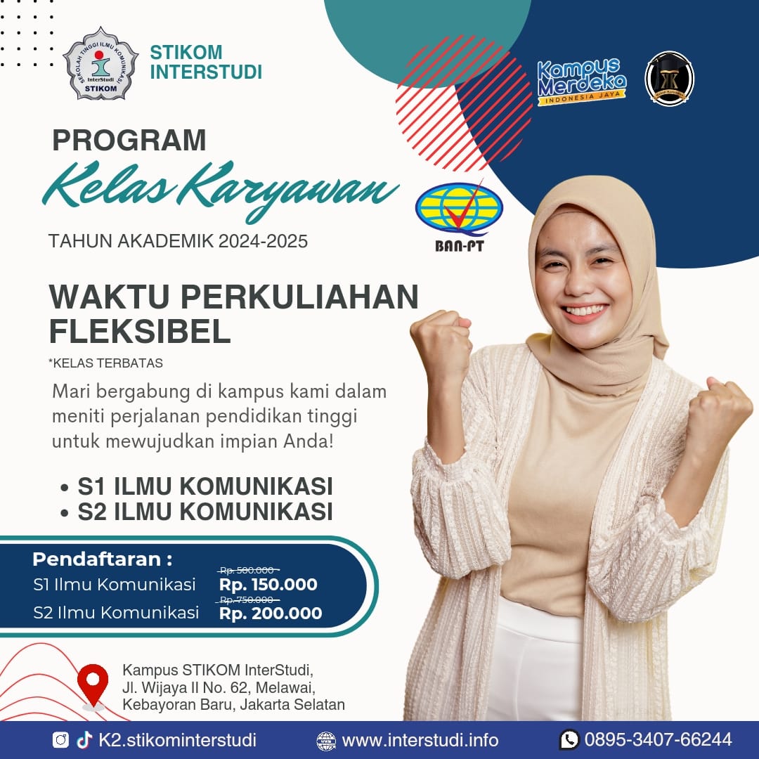Kuliah Kelas Malam Jurusan Ilmu Komunikasi di Jakarta Selatan