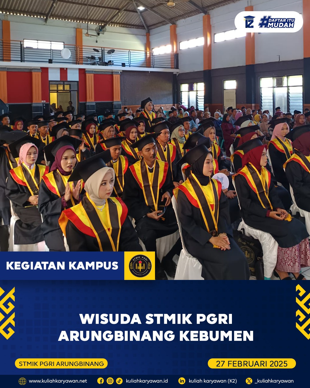 Wisuda STMIK PGRI Arungbinang Kebumen