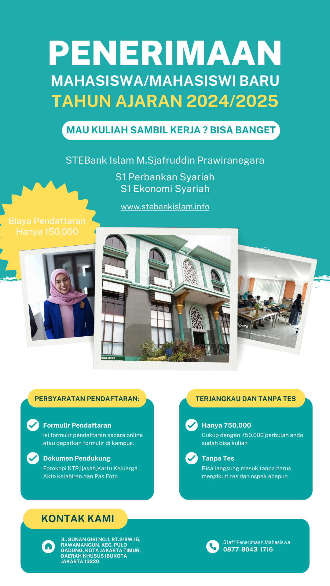 Kuliah di STEBank Islam dengan jam Fleksibel & Harga Murah
