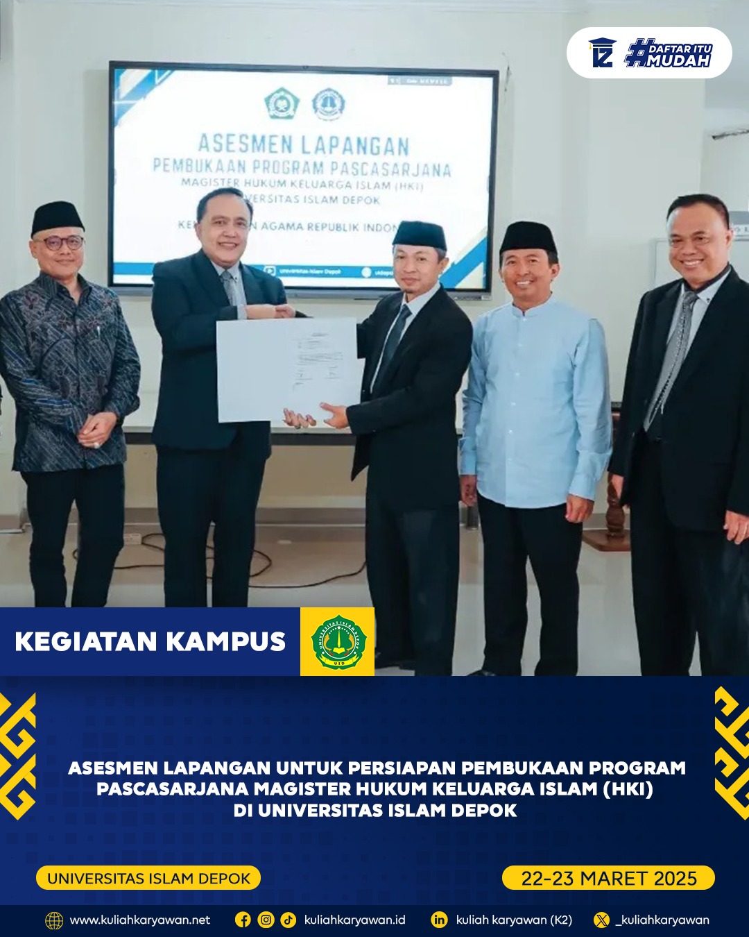 Jurusan S2 Pascasarjana Hukum Keluarga Islam di Universitas Islam Depok