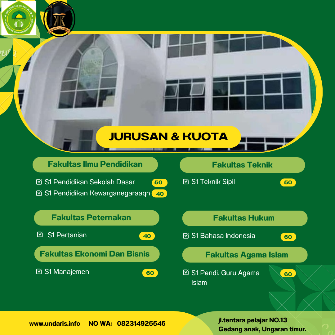 Jurusan Perkuliahan UNDARIS Ungaran Semarang