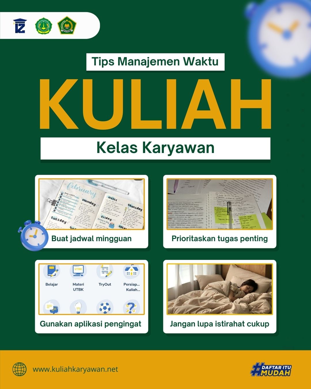 Kerja Sambil Kuliah? Ini Tips Manajemen Waktu Agar Tidak Burnout