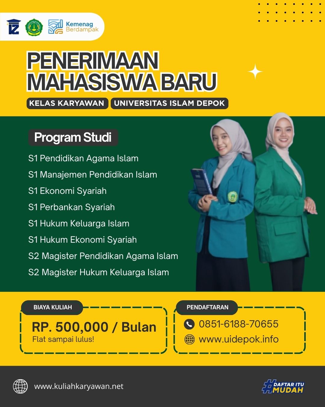 Penerimaan Mahasiswa Baru di Universitas Islam Depok